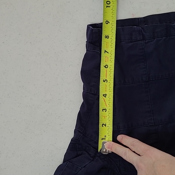 Chaps men's Navy blue flat front, patchwork shorts size 36 - Picture 5 of 5